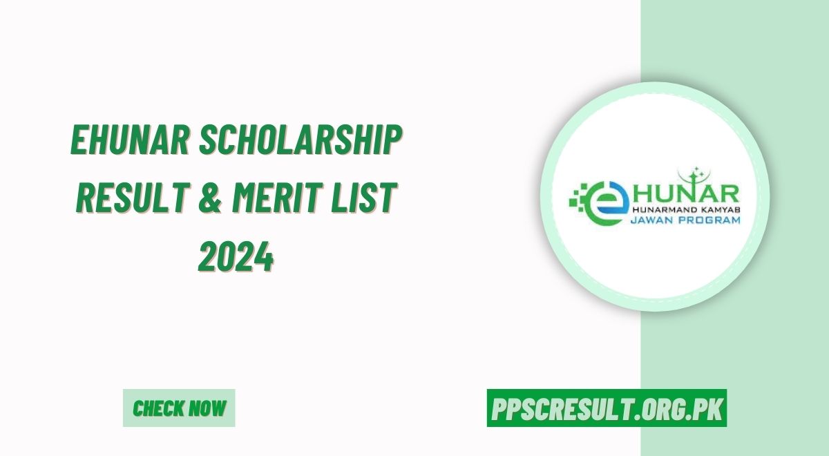 eHunar Scholarship Result & Merit List 2024 1st, 2nd, 3rd